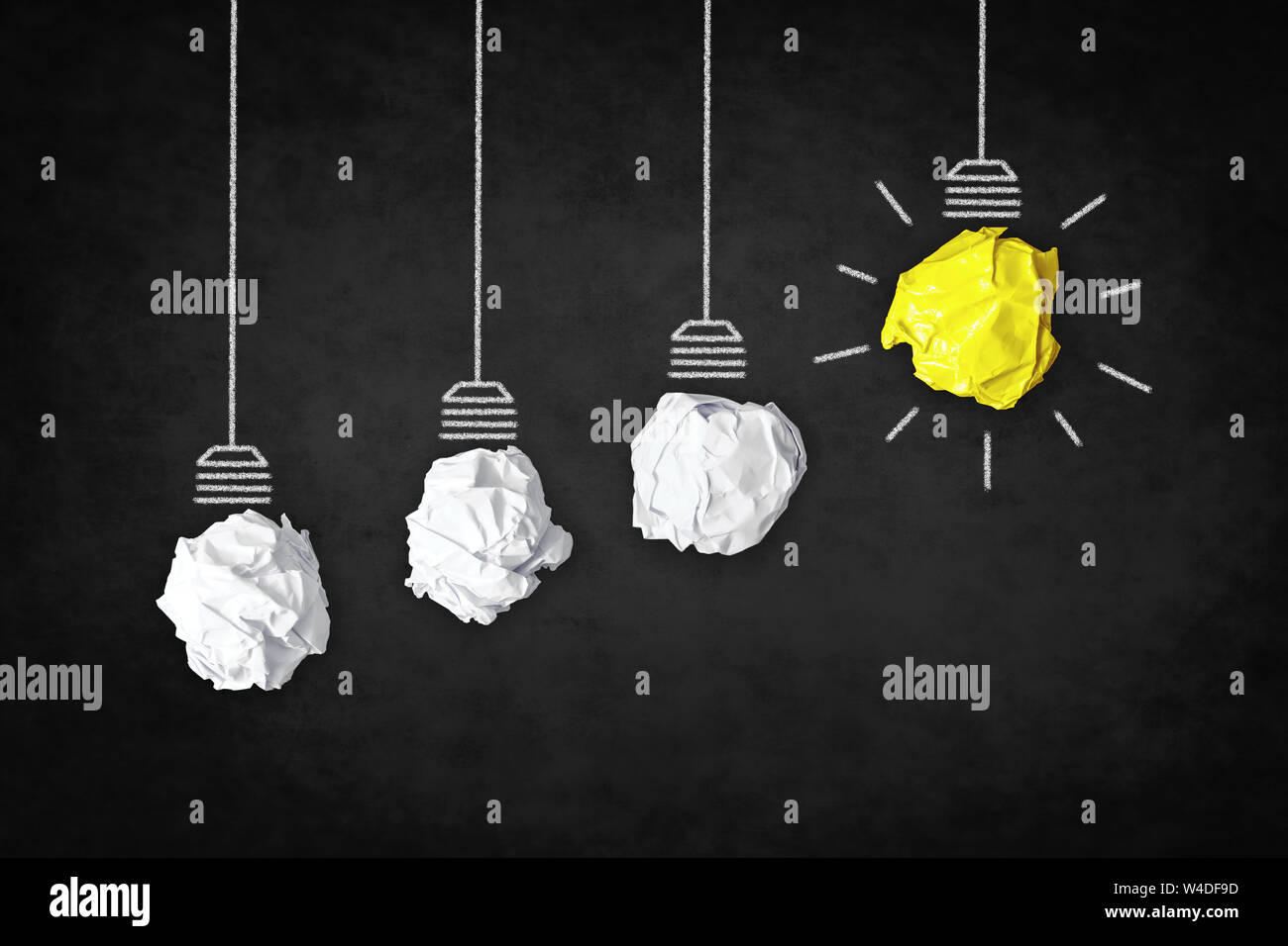 Creative Business Konzept - Idee Glühbirne inspiration Symbol Stockfoto