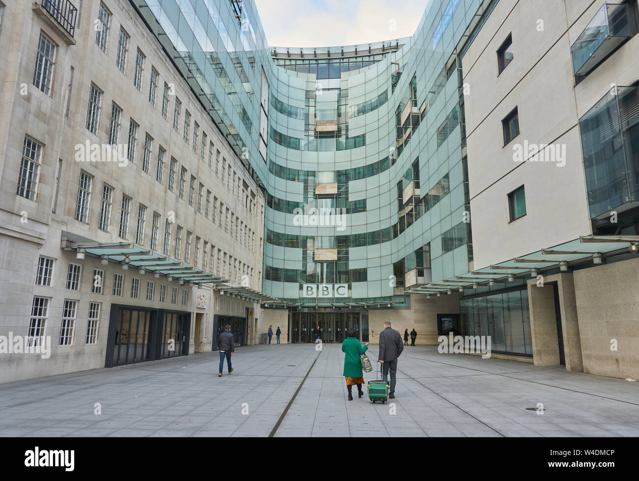 Bbc-Gebäude in London. Stockfoto