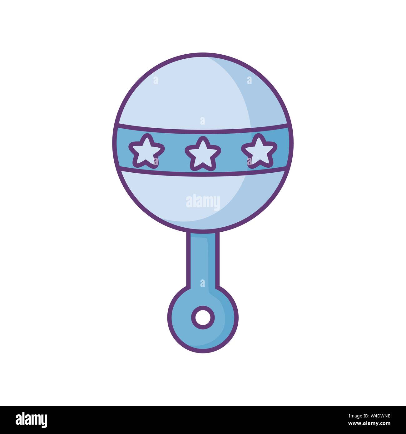 Baby Maracas Isolated Icon Vector Stockfotos Und Bilder Kaufen Alamy