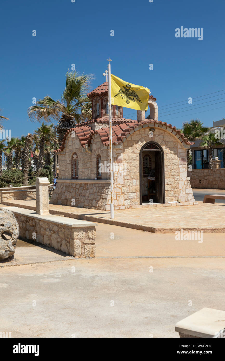 Kirche Von Agios Dimitrios Analipsi Strand Kreta Griechenland Stockfotografie Alamy