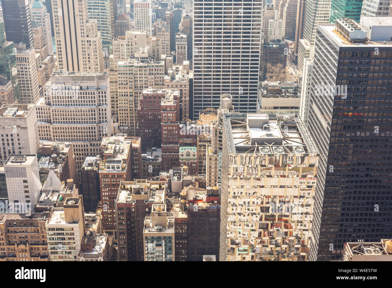 Die Gebäude und Sehenswürdigkeiten von New York City in Amerika, USA Stockfoto