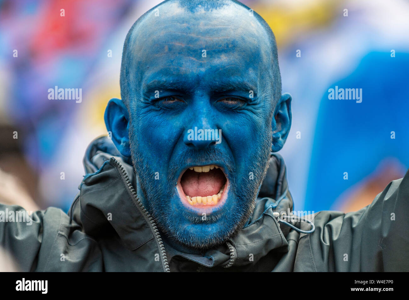 Glasgow, alle unter einem Banner Unabhängigkeit März - 2019 Stockfoto