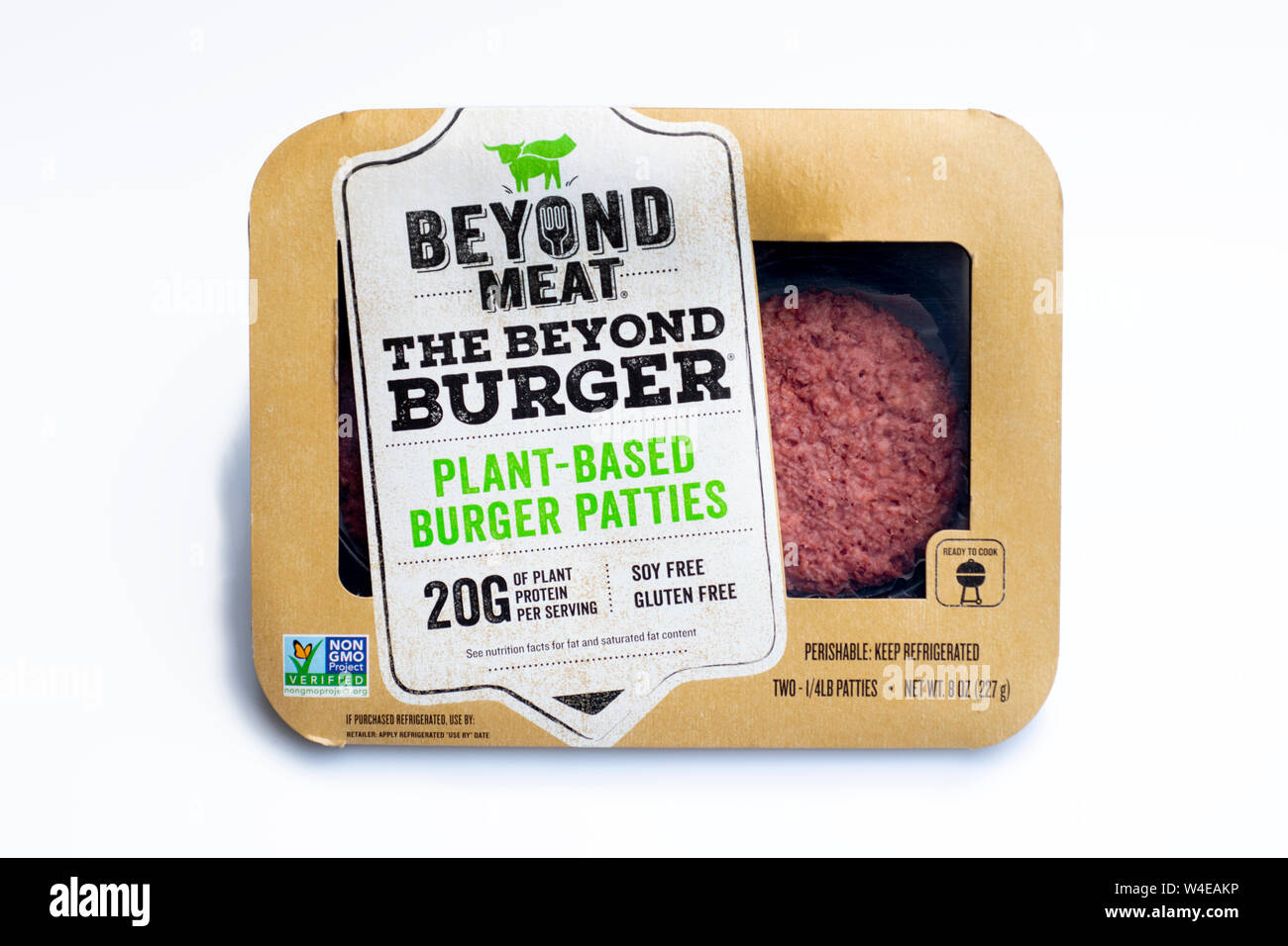 Darüber hinaus Fleisch fleischloses Essen auf Basis pflanzlicher Produkte für vegane und vegetarische Essen burger Pastetchen Stockfoto