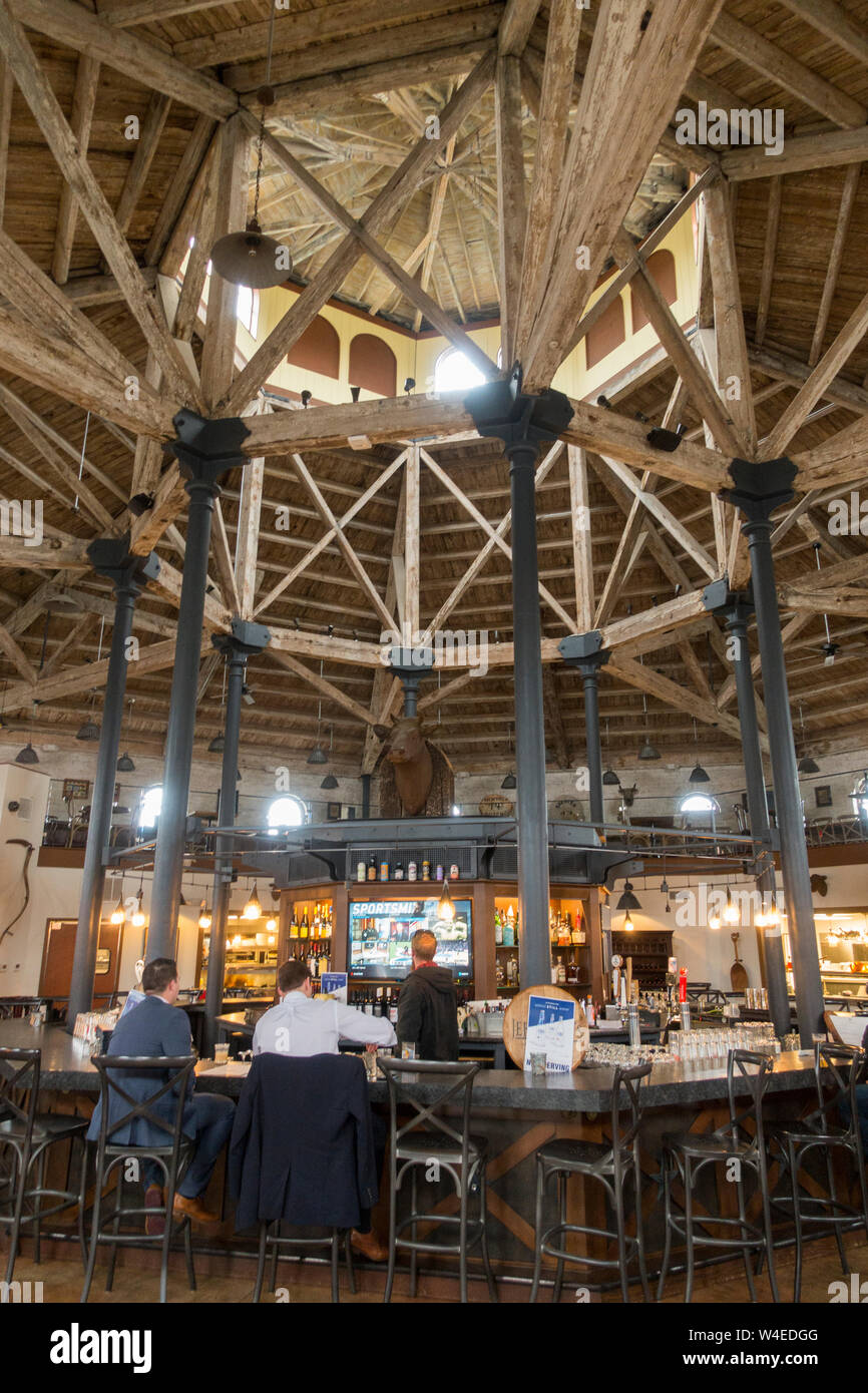 Farmers Market Restaurant am City Market in Old Towne Petersburg Stockfoto