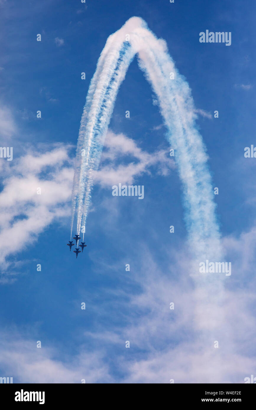 Us Navy Blue Angels (F/A-18 Hornet) - 2019 Fort Lauderdale, Fort Lauderdale, Florida, USA Stockfoto