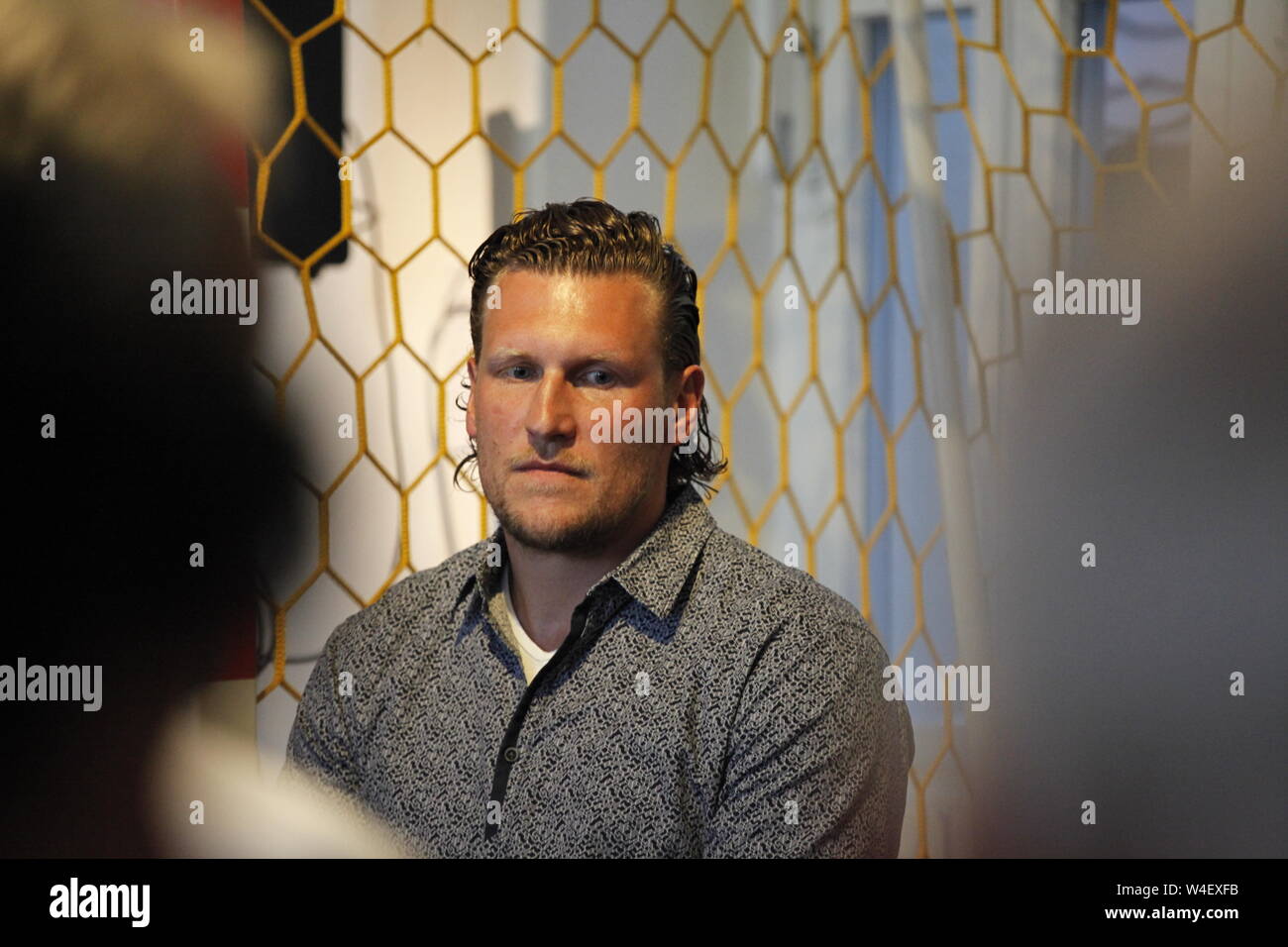 Lars Kaufmann (* 25. März 1982 in Görlitz) ist ein ehemaliger deutscher Handballspieler am 21.7.2019 in Görlitz Stockfoto