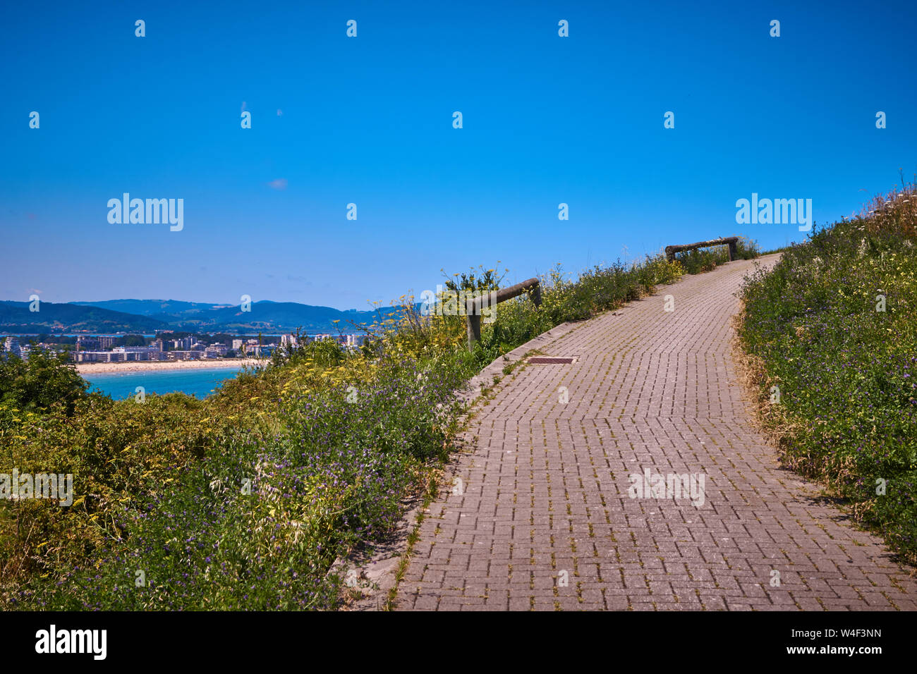 Sommer Urlaub in Kantabrien Laredo Stockfoto