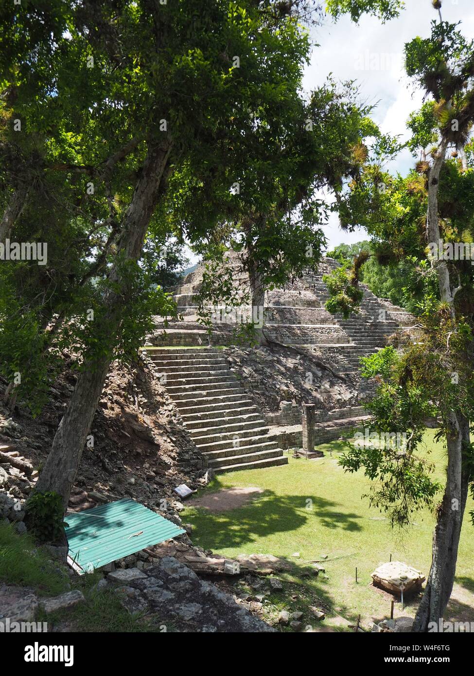 Die Ruinen von Copan, Honduras, Mittelamerika, Maya oder Ruinen der Maya. Ruinas Stockfoto