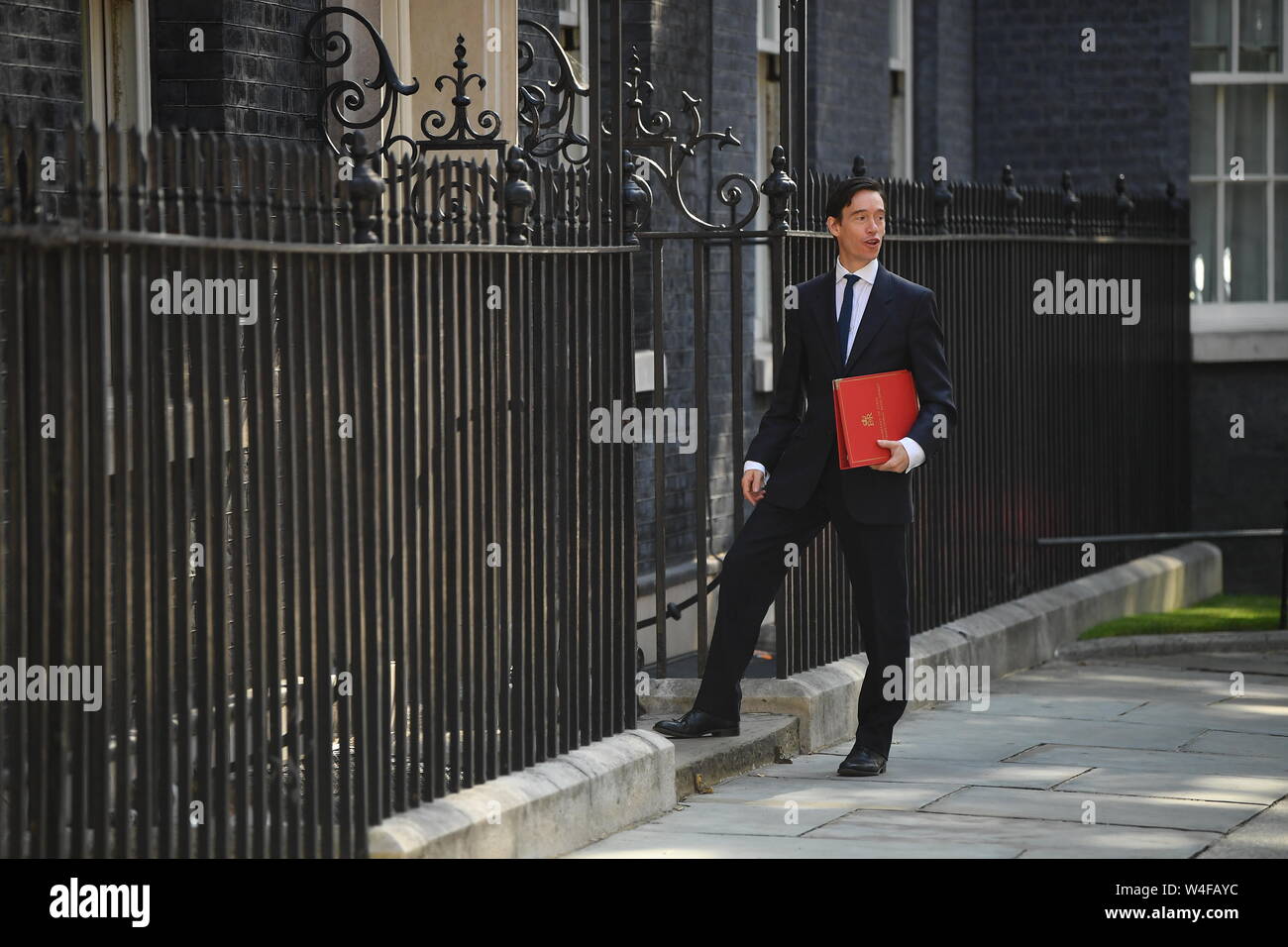 Minister für Internationale Entwicklung Rory Stewart kommt für eine Kabinettssitzung am 10 Downing Street, London. Stockfoto