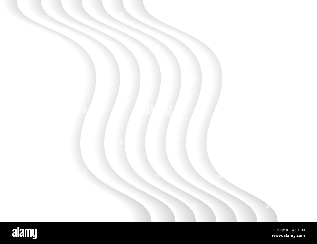 Abstrakte white paper cut Kurve überlappen Design moderne futuristischen Hintergrund Vector Illustration. Stock Vektor