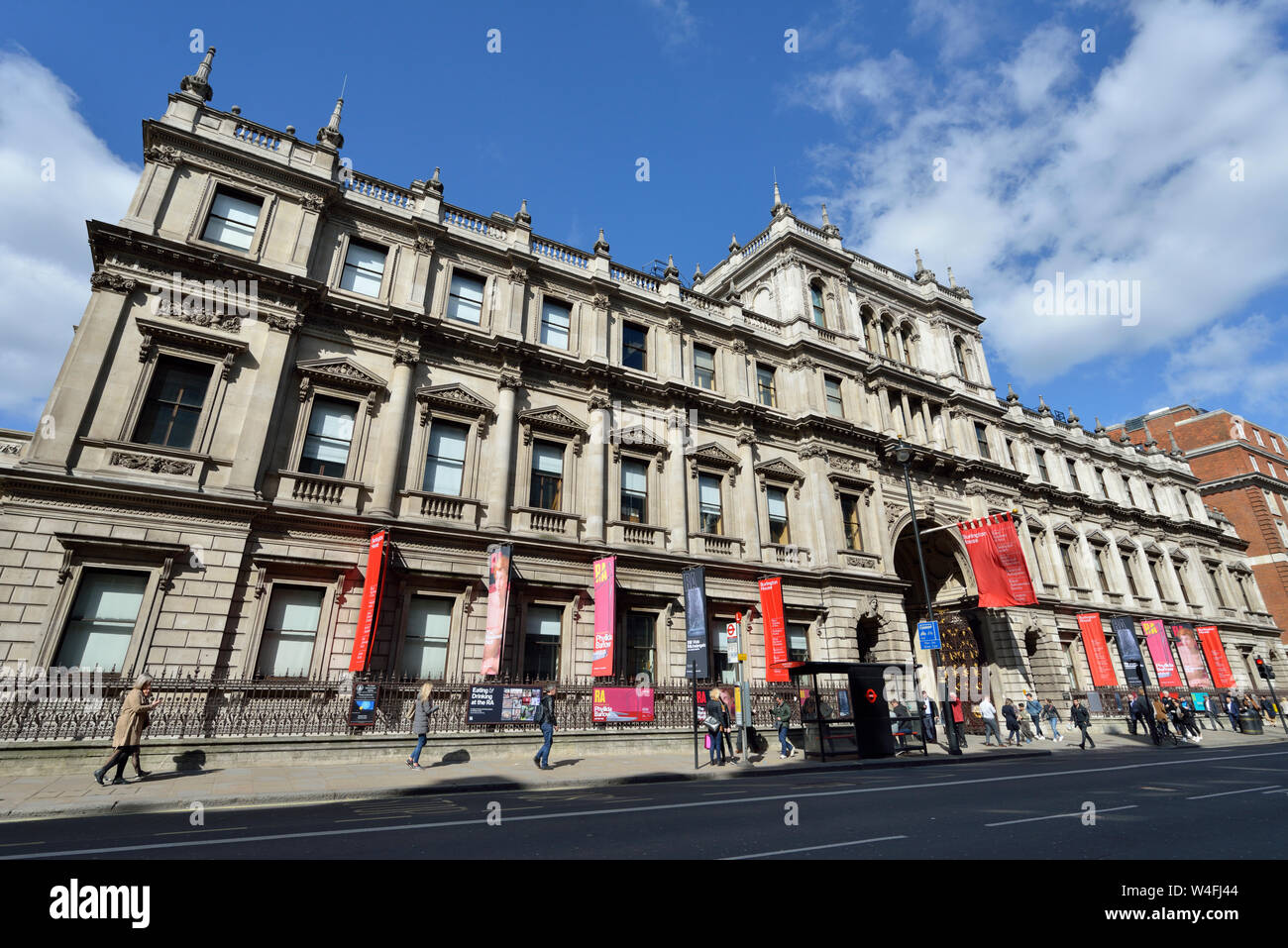 Königlichen Akademie der Künste, Burlington House, Piccadilly, Westminster, London, Vereinigtes Königreich Stockfoto