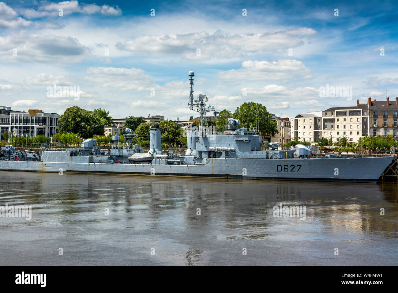 Maille Breze ist ein Museum Schiff der Französischen Marine in Nantes. Loire Atlantique. Pays de la Loire. Frankreich Stockfoto