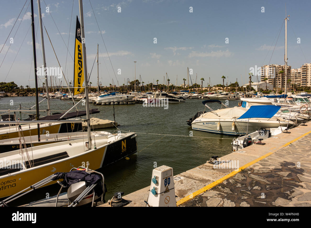 Marina boote Yachten Stockfoto