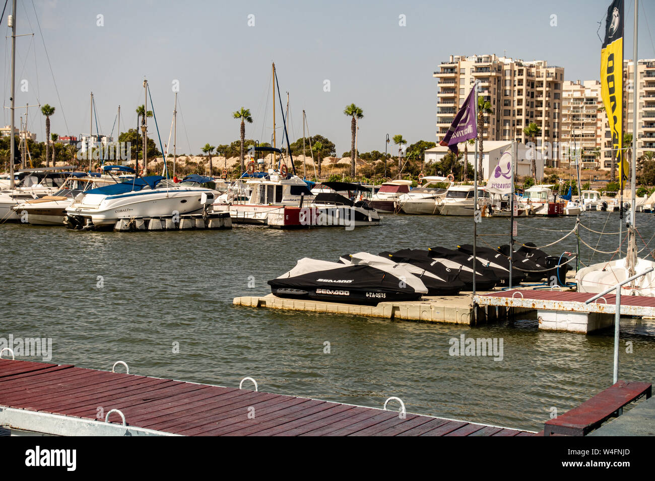 Marina boote Yachten Stockfoto