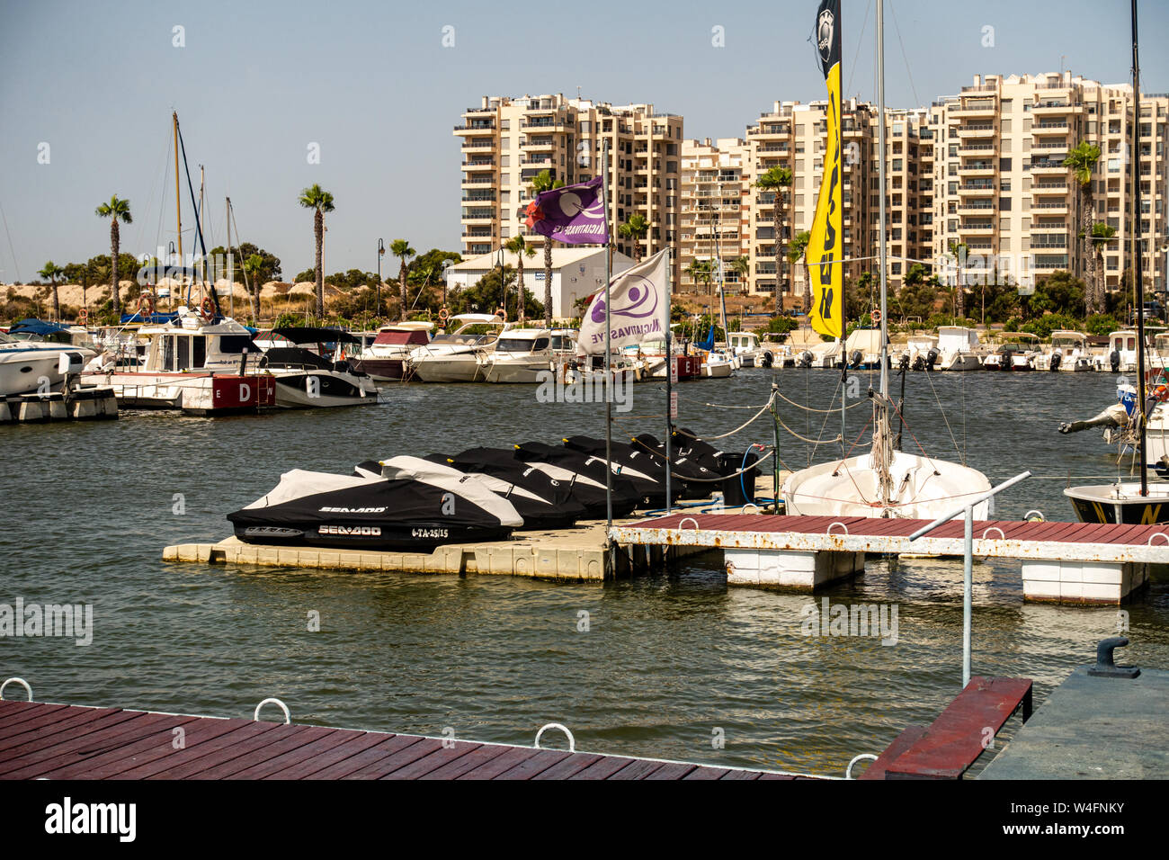 Marina boote Yachten Stockfoto