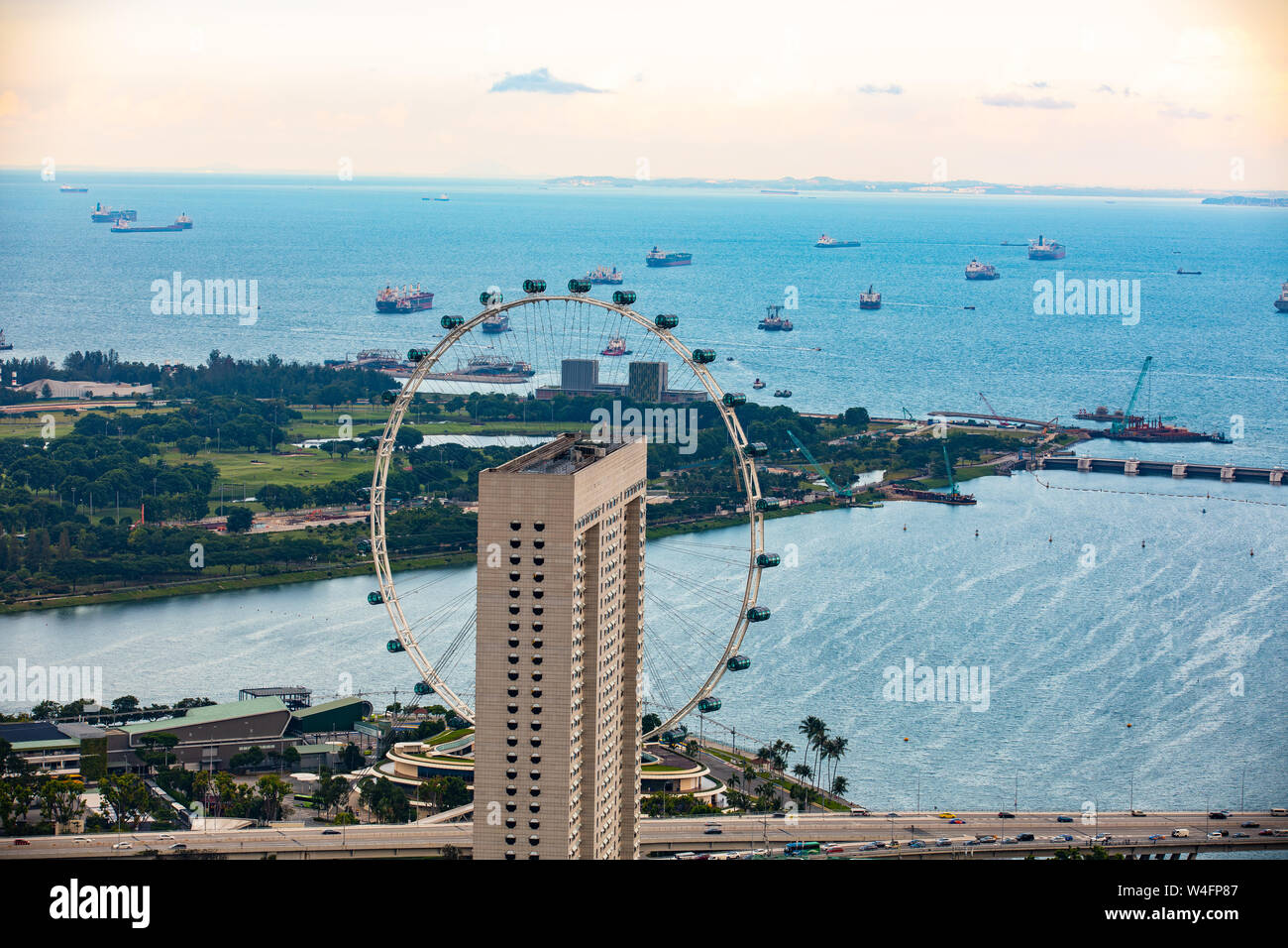 Singapore flyer Stockfoto