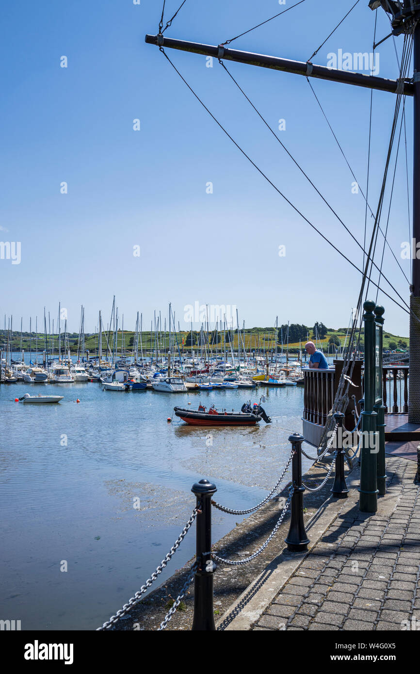 Blick über die Marina in Kinsale, County Cork, Irland, Stockfoto