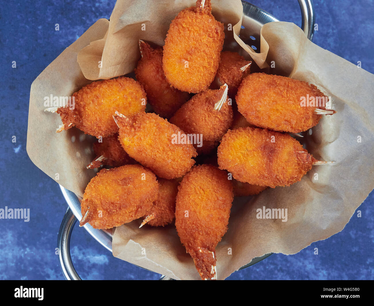 Frittierte panierte Krabbe - aromatisiert Surimi Stockfoto