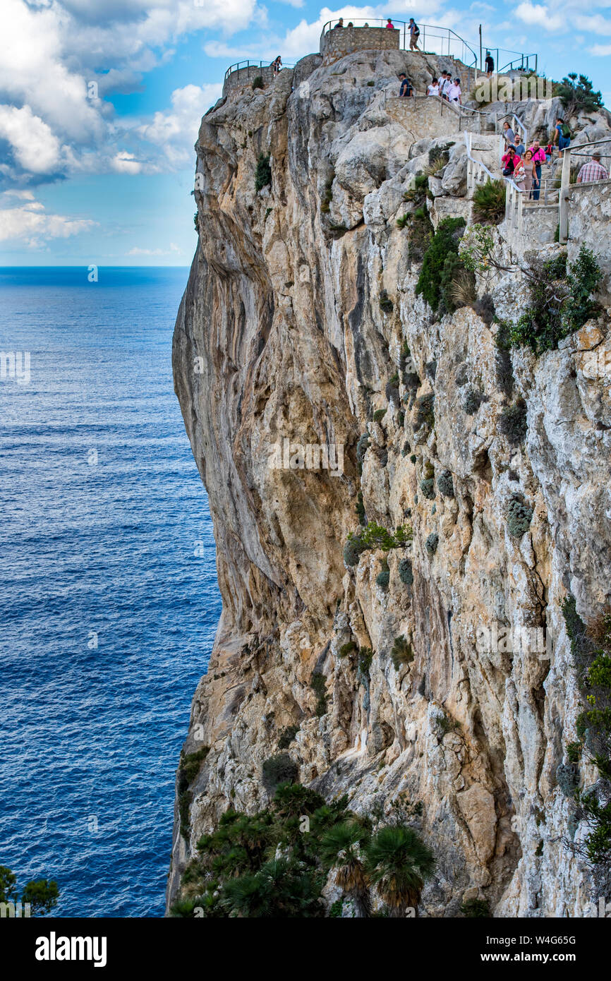 Mallorca, Aussichtspunkt Mirador de Colomer, Mallorca, Spanien Stockfoto