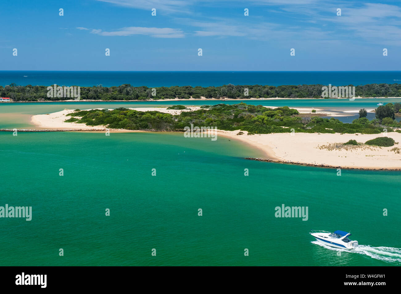Wasser Kanal in Lakes Entrance, Victoria, Australien Stockfoto