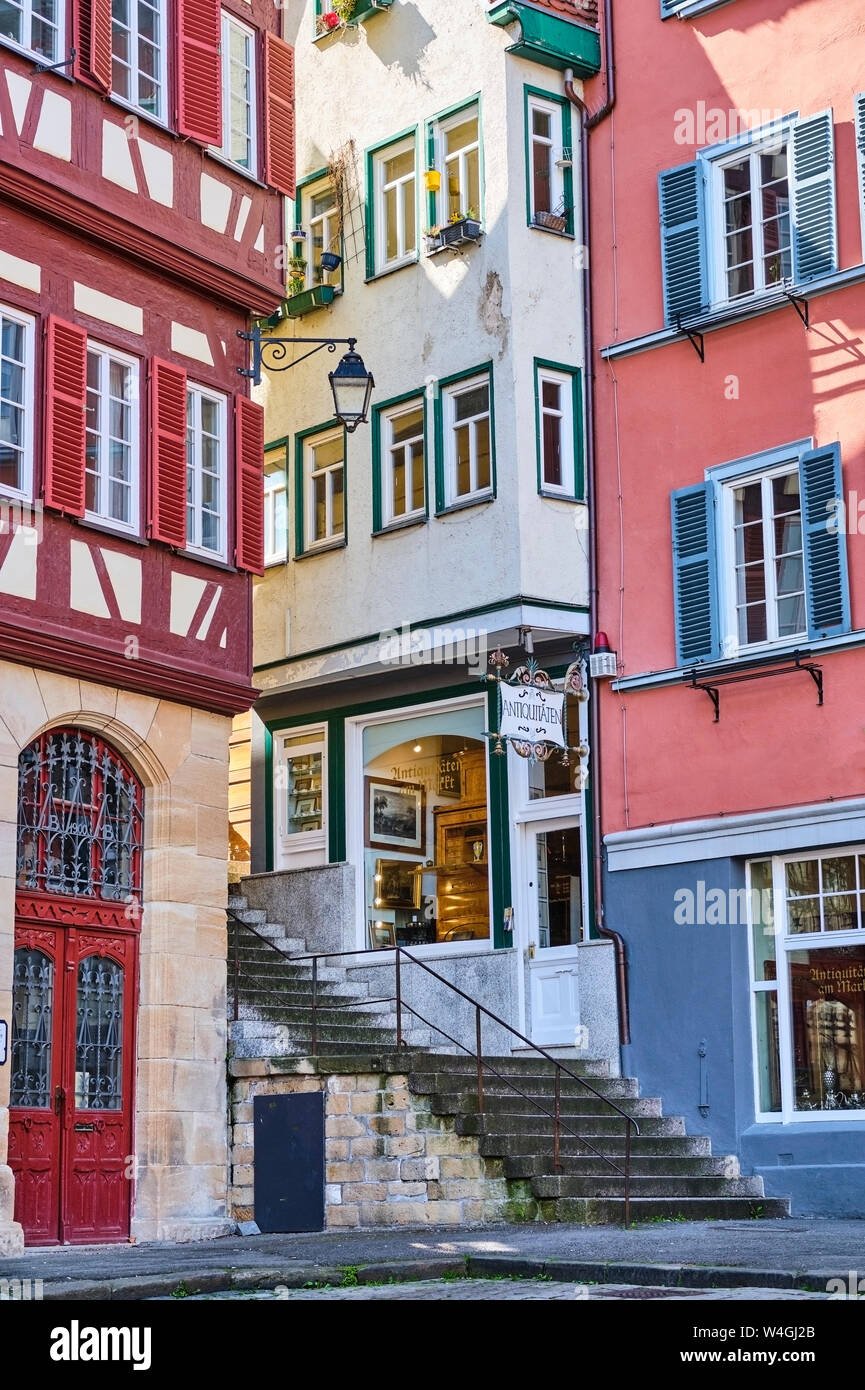 Häuser der Altstadt, Tübingen, Baden-Württemberg, Deutschland Stockfoto