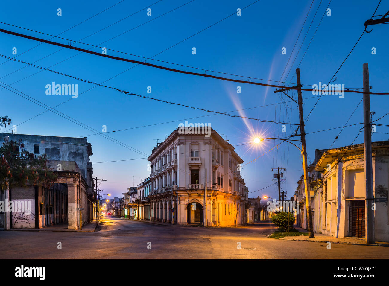 Leere Straßen, Havanna, Kuba Stockfoto