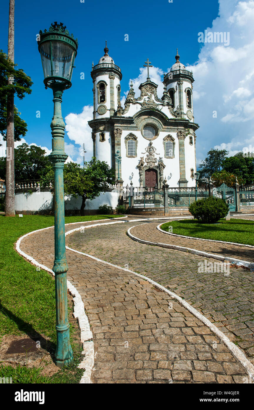 Kirche São Francisco de Assis in Sao Joao del Rei, Minas Gerais, Brasilien Stockfoto