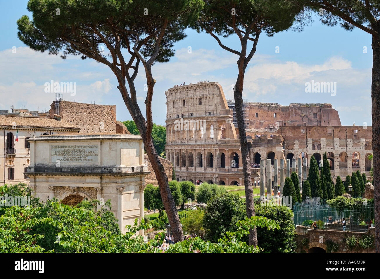 Arch des Titus, Kolosseum, Rom, Italien Stockfoto