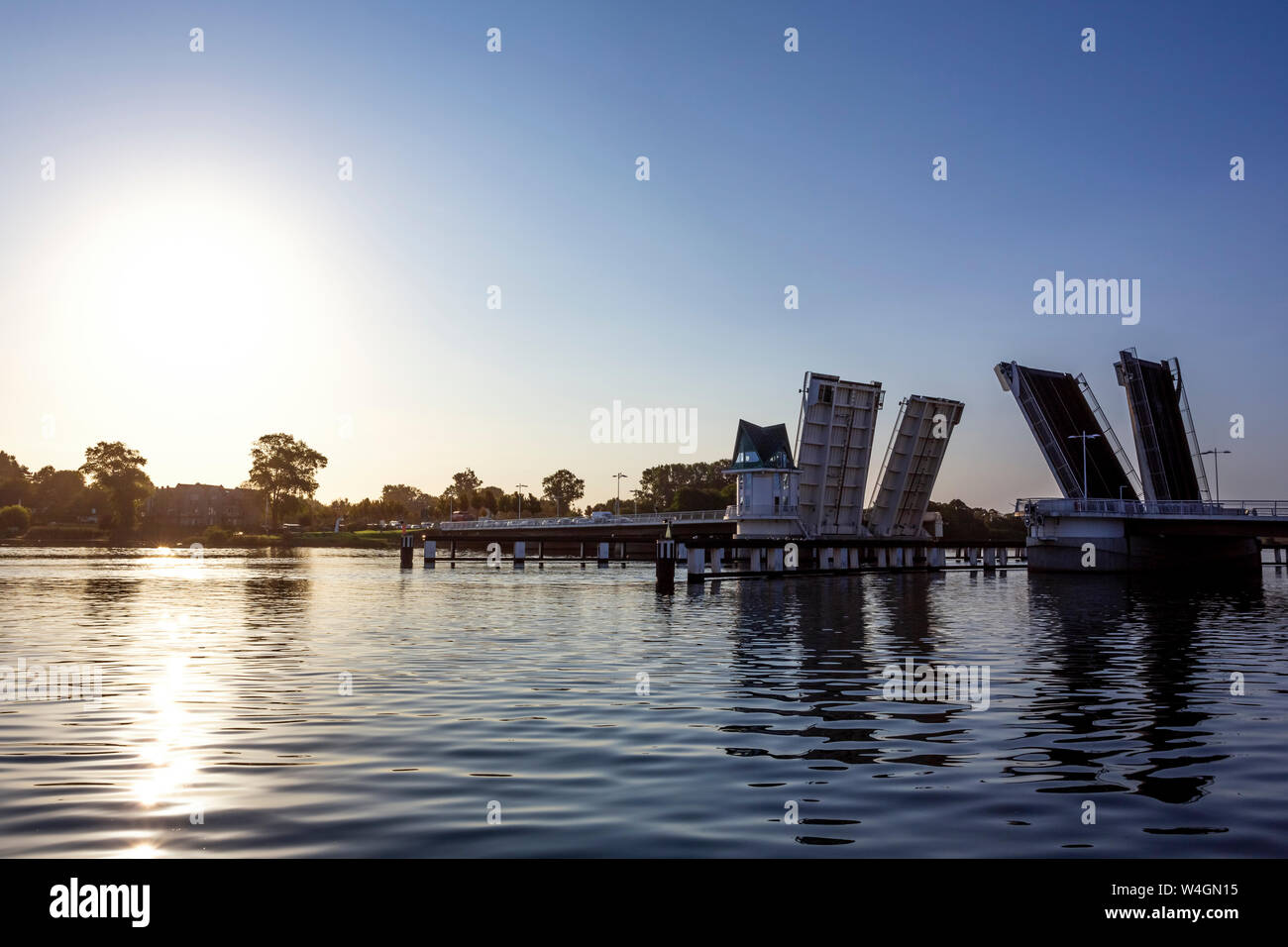 Zugbrücke, Kappel, Deutschland Stockfoto