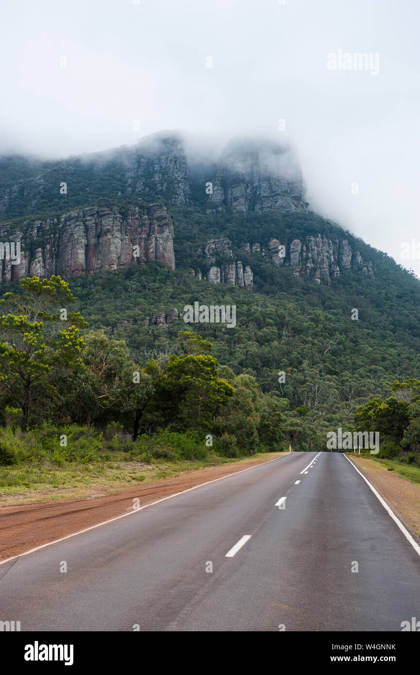 Riesige Felswand, Grampians National Park, Victoria, Australien Stockfoto