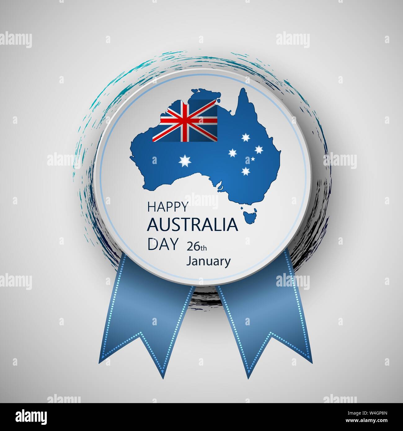 Gerne Australien Tag Vector Illustration für die Grußkarte. Eps 10. Stock Vektor