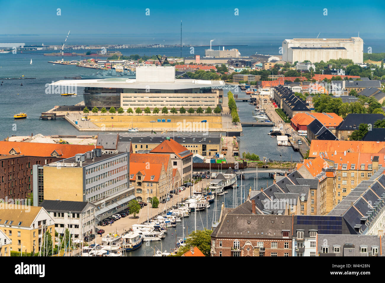 Das Royal Opera House in Christianshavn, Kopenhagen, Dänemark Stockfoto