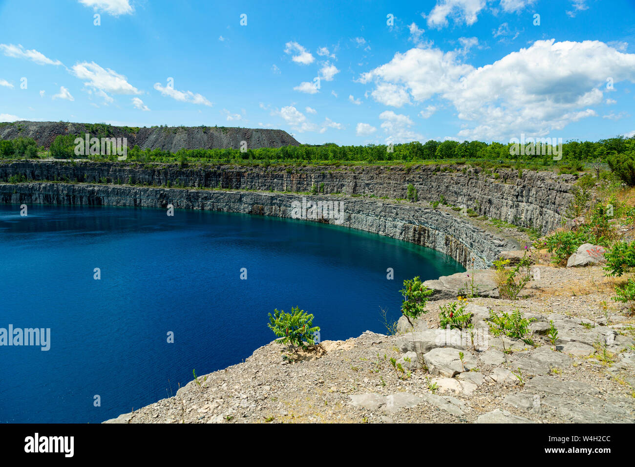 Mühltroff Tagebau Magnetit Mine. Mühltroff Ontario Kanada Stockfoto
