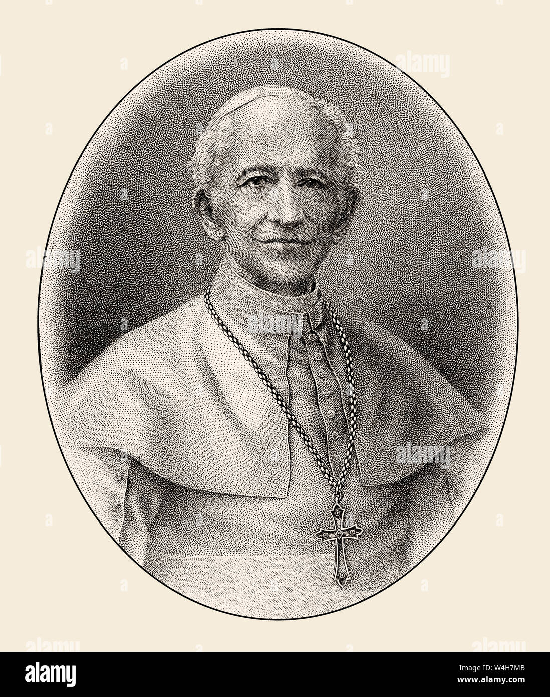 Leo XIII., Papst von 1878 - 1903 Stockfoto