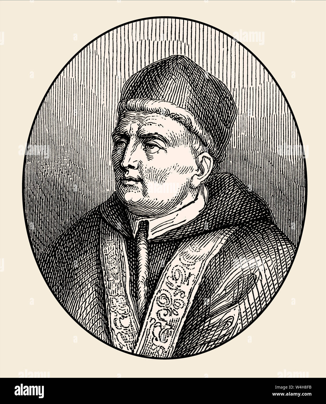 Alexander VI., 1431-18. August 1503, wurde der Papst vom 11. August 1492 bis zu seinem Tod Stockfoto