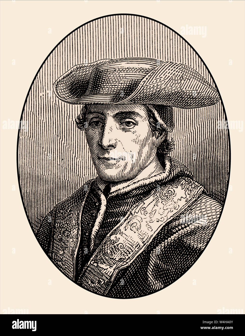 Papst Clemens XIV oder Clemens XIV; 1705-1774; Giovanni Vincenzo Antonio Ganganelli geboren; regierte von 1769 bis 1774 Stockfoto