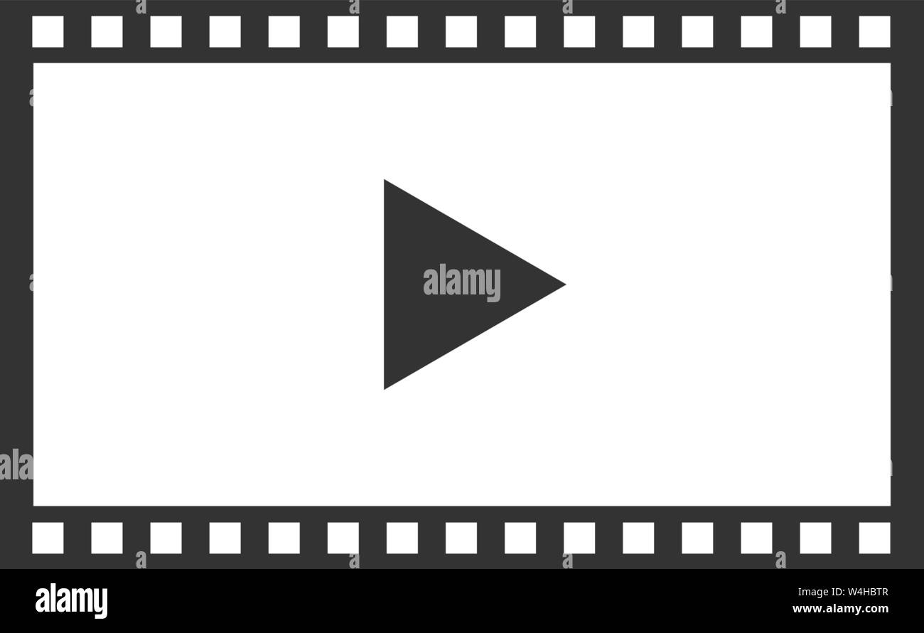 Video player Interface für Web und mobile Anwendungen Stock Vektor
