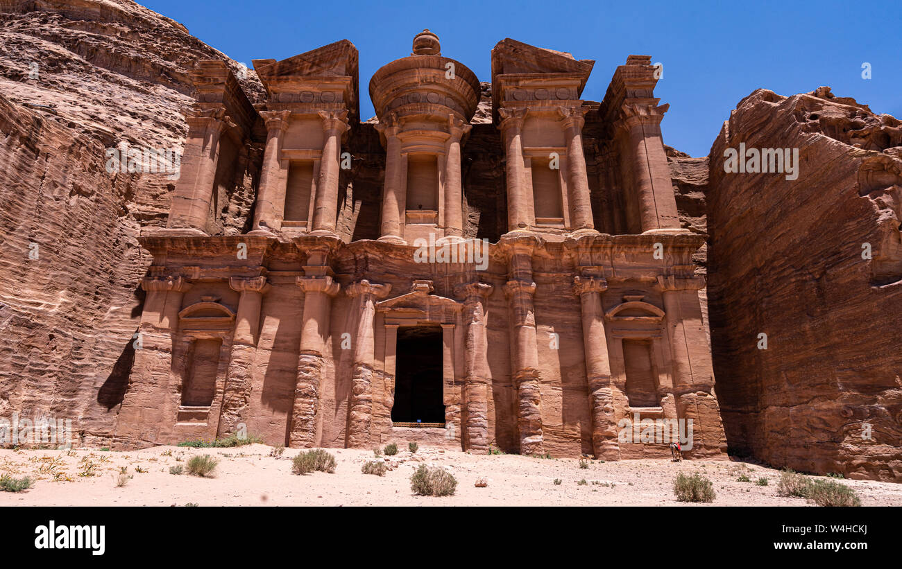 Die Kirche in Petra archäologische Stätte mit ihren großen Säulen Stockfoto