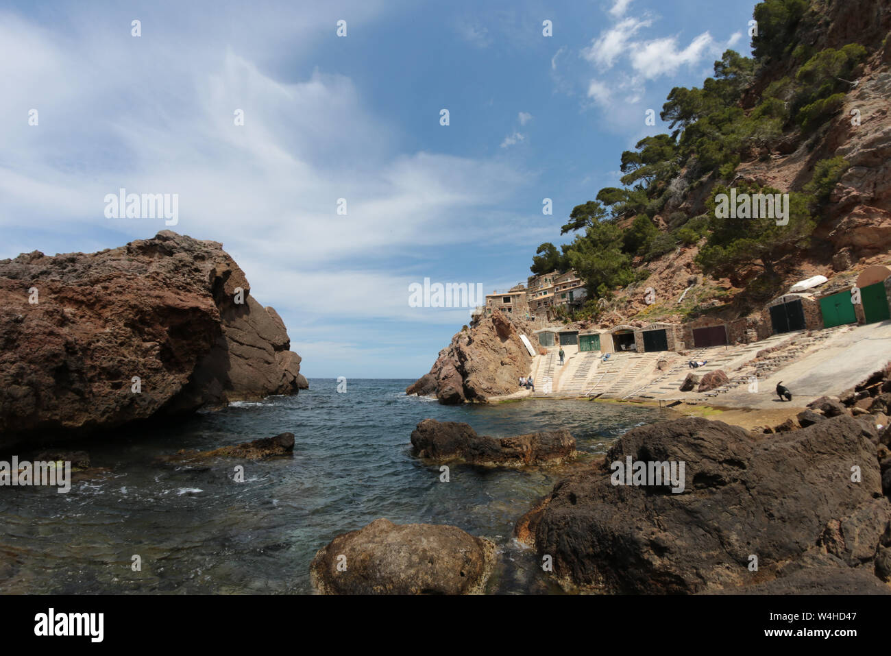 Es Caló S'Estaca, Naturpark der Sierra de Tramuntana, Valldemossa, Mallorca, Balearen Inseln Spanien Stockfoto