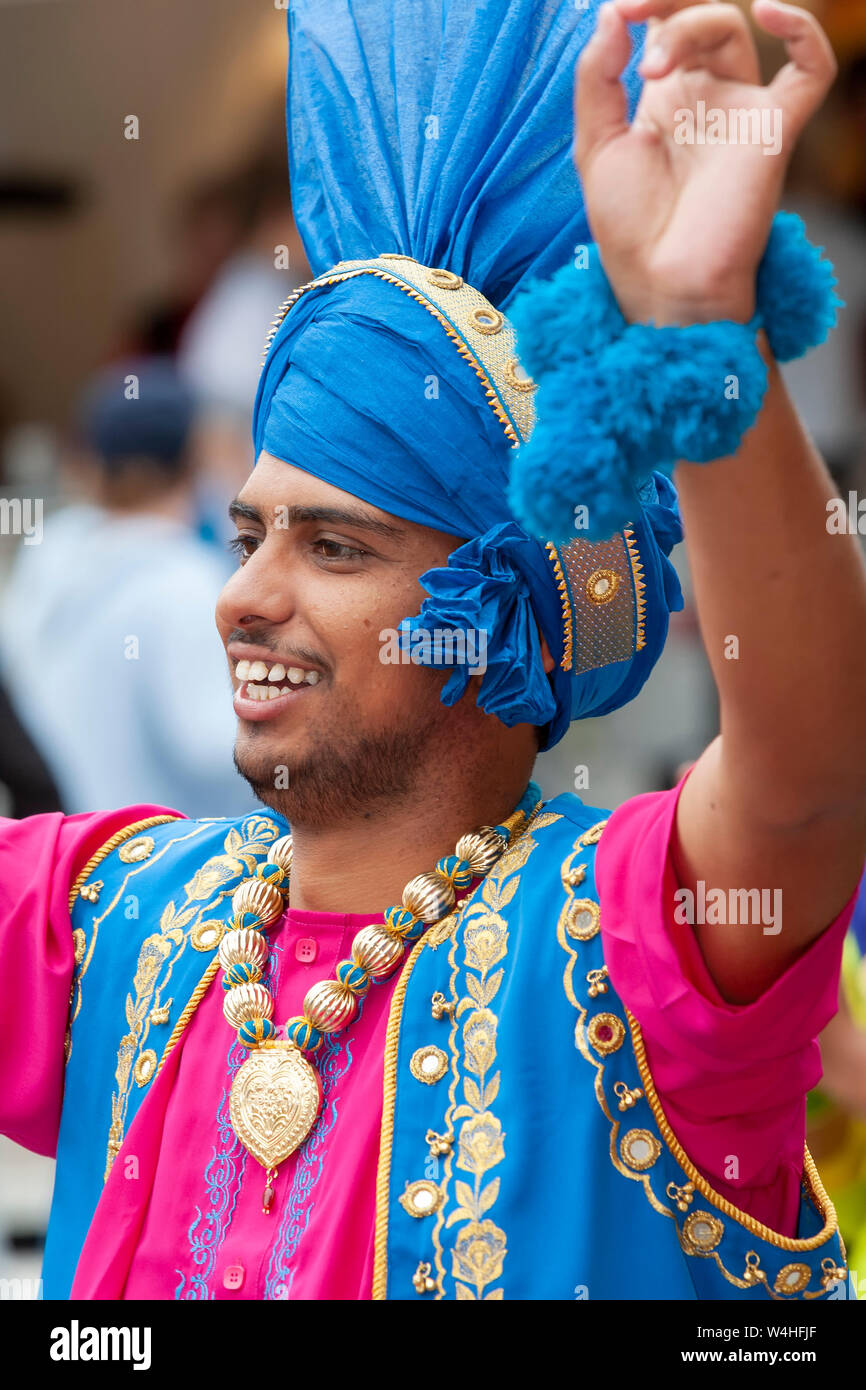 Mann mit traditionellen indischen nationalen Kleid Stockfoto