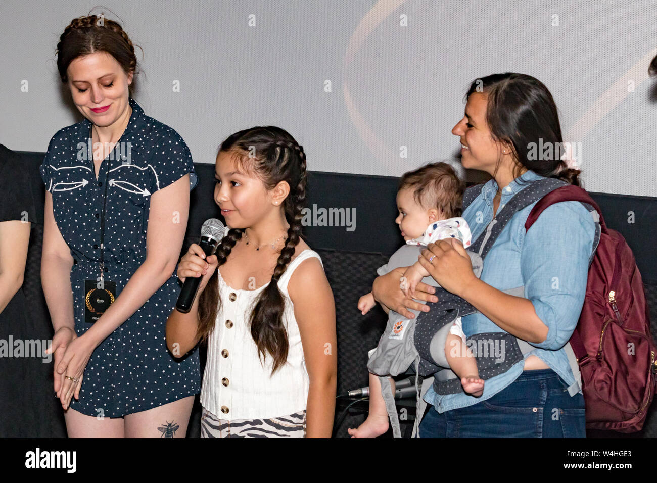 NORTH HOLLYWOOD, Kalifornien, USA - 21. JULI 2019: Muttertag Erinnerungen Film Premier im LA Shorts International Film Festival in der LAEMMLE NOHO Thea Stockfoto