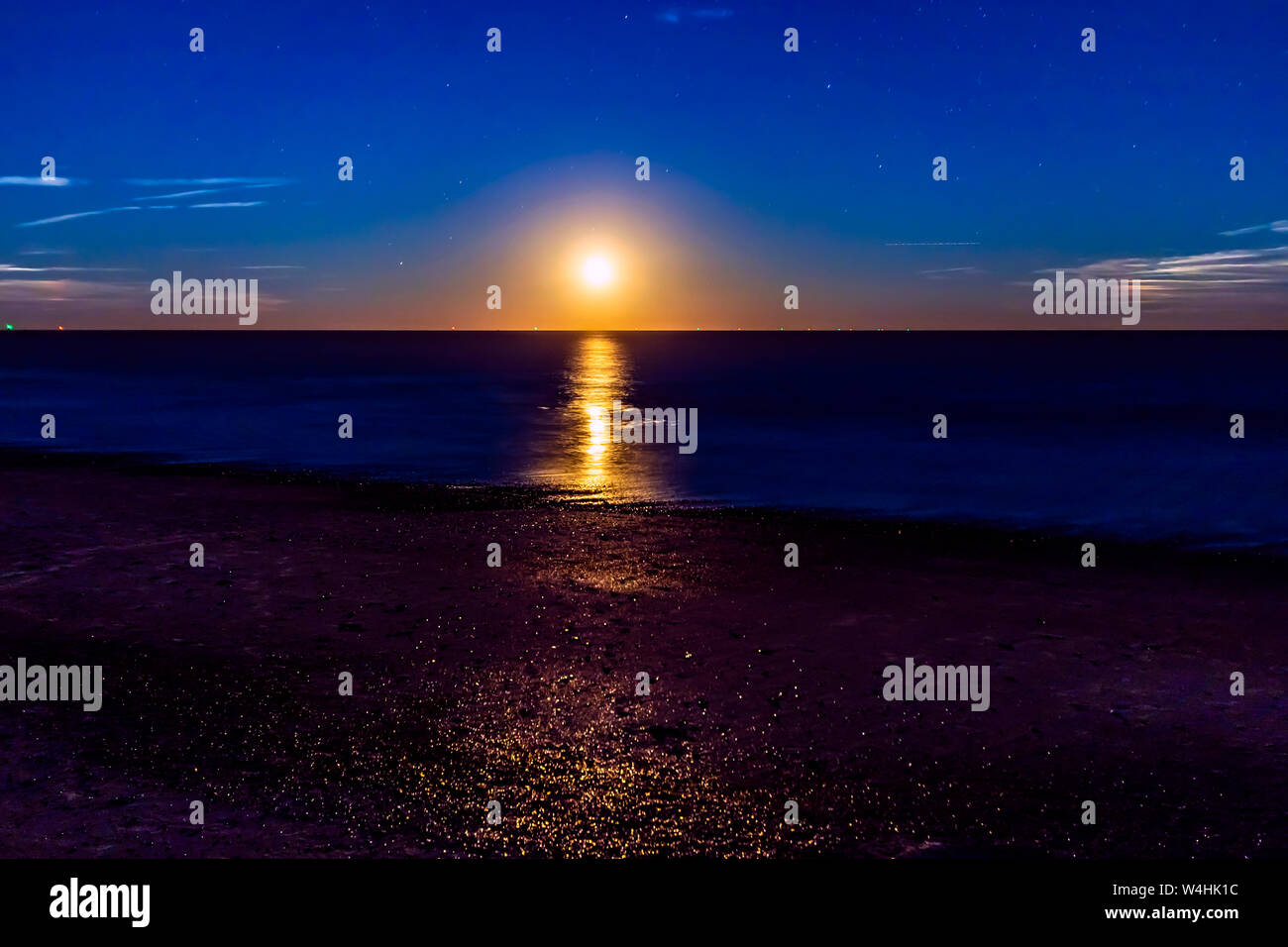 Sommer Nachthimmel Gewitter Stockfoto