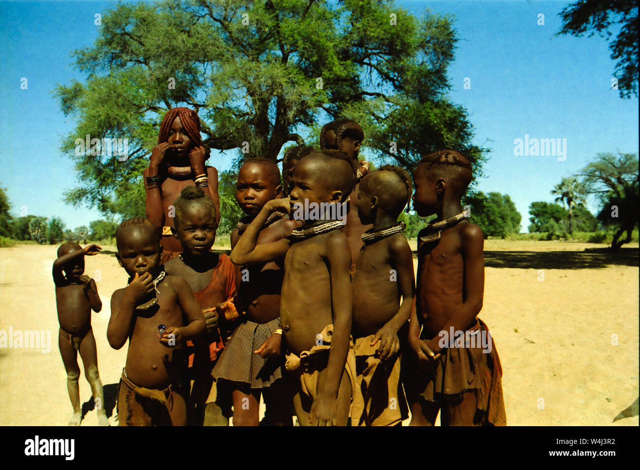 Africa Namibia Himba Tribe Village Two Fotos Und Bildmaterial In