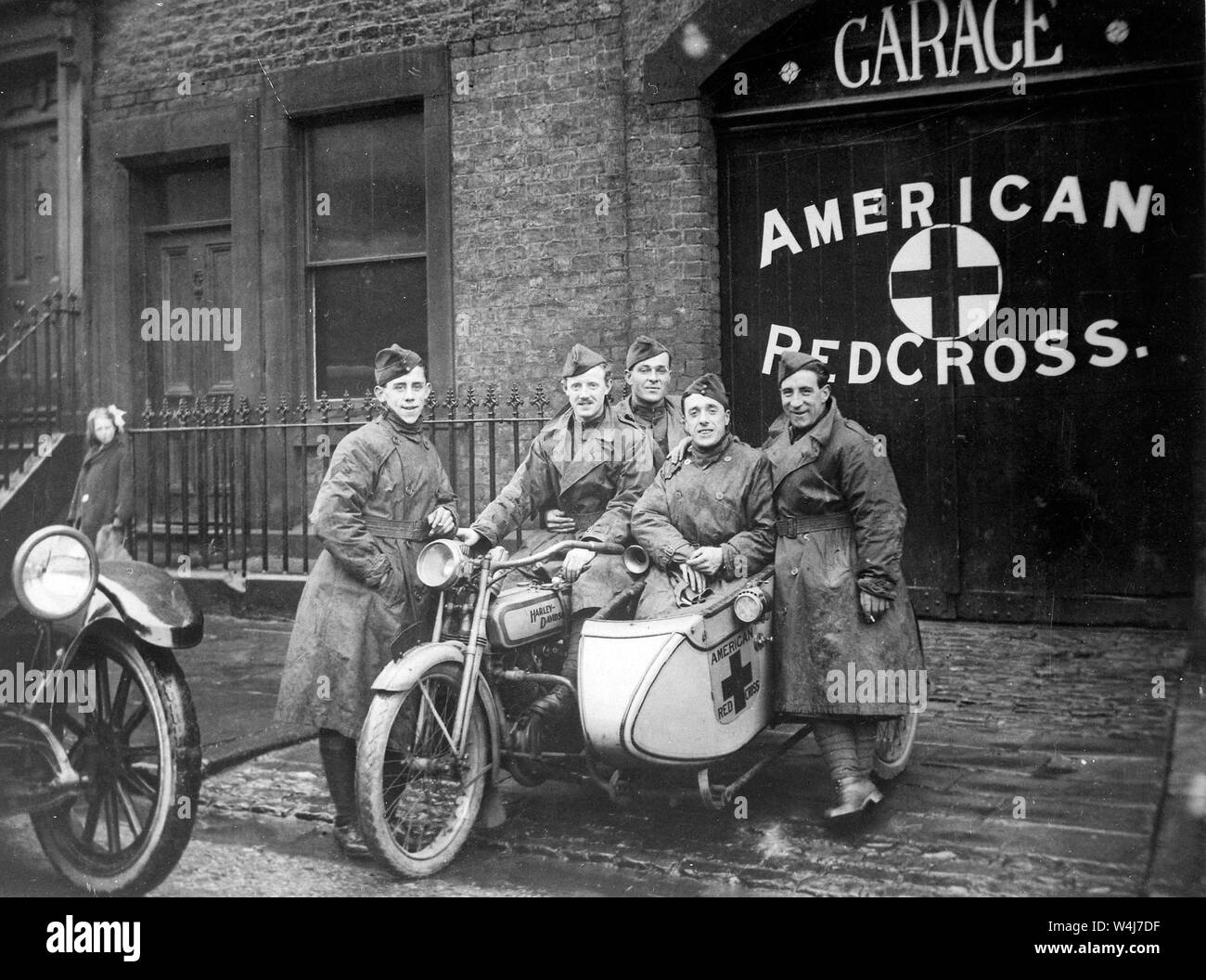Das amerikanische Rote Kreuz in Großbritannien. Amerikanisches Rotes Kreuz 1918 Stockfoto