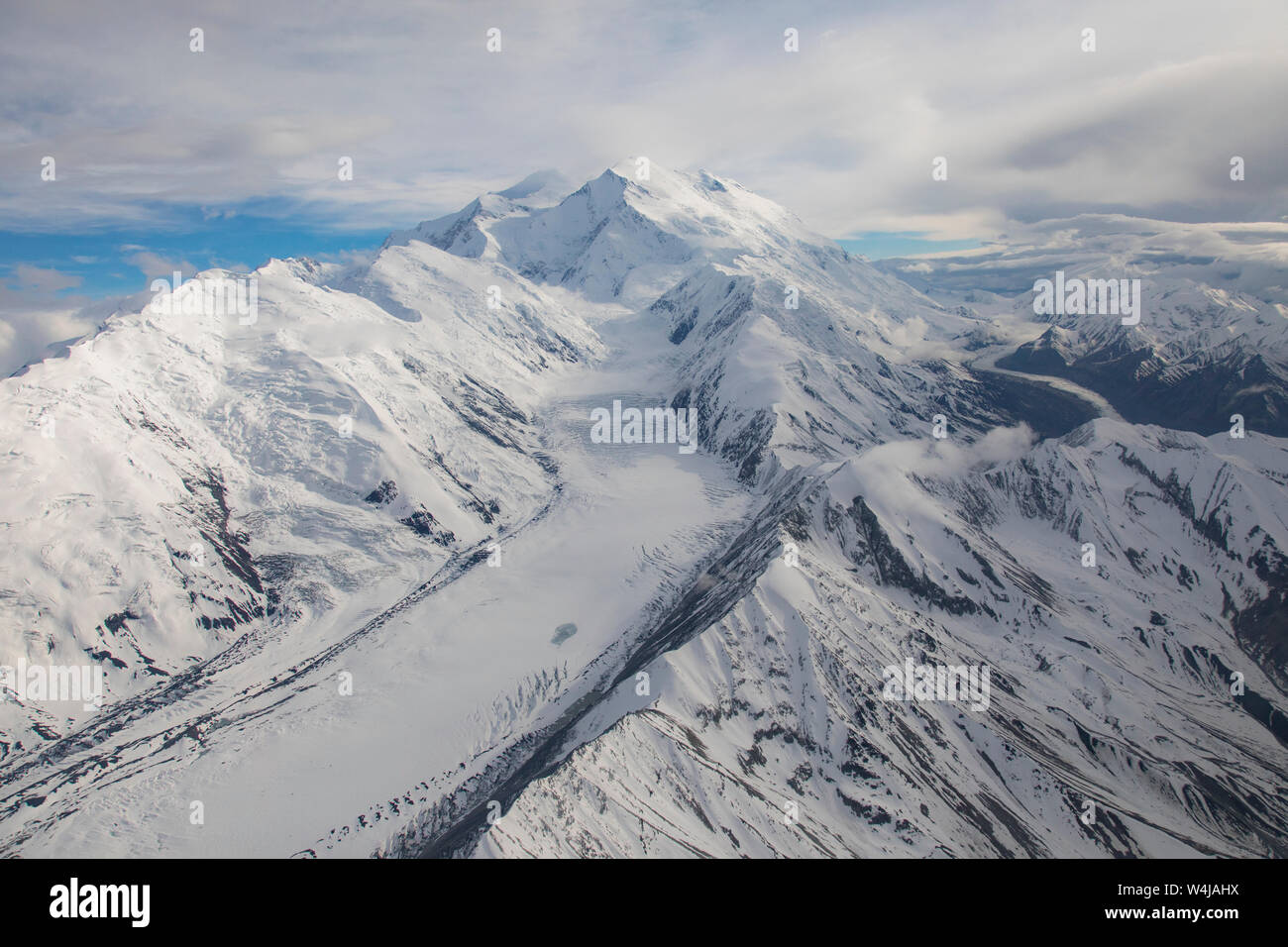 Antenne Mount Wrangell, Alaska Stockfoto