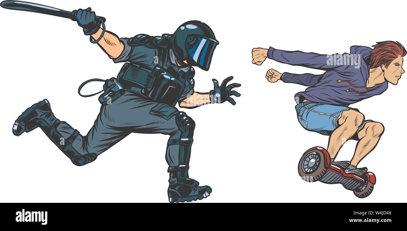 Polizei-schlagstock-symbol, cartoon-vektor, schlagstock des polizisten,  schlagstock des polizisten