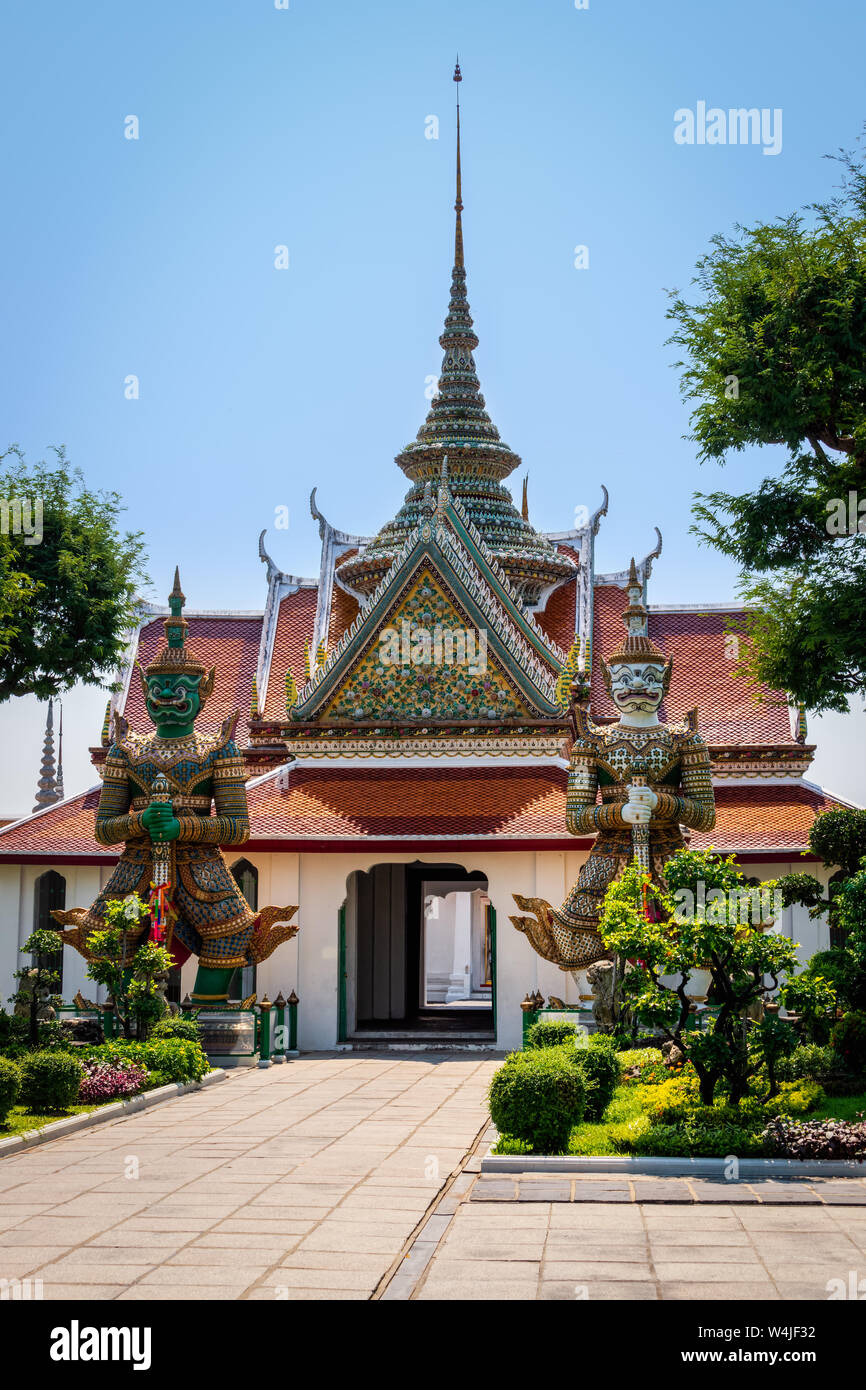 Daemon Guardian im Wat Phra Kaew Grand Palace Stockfoto