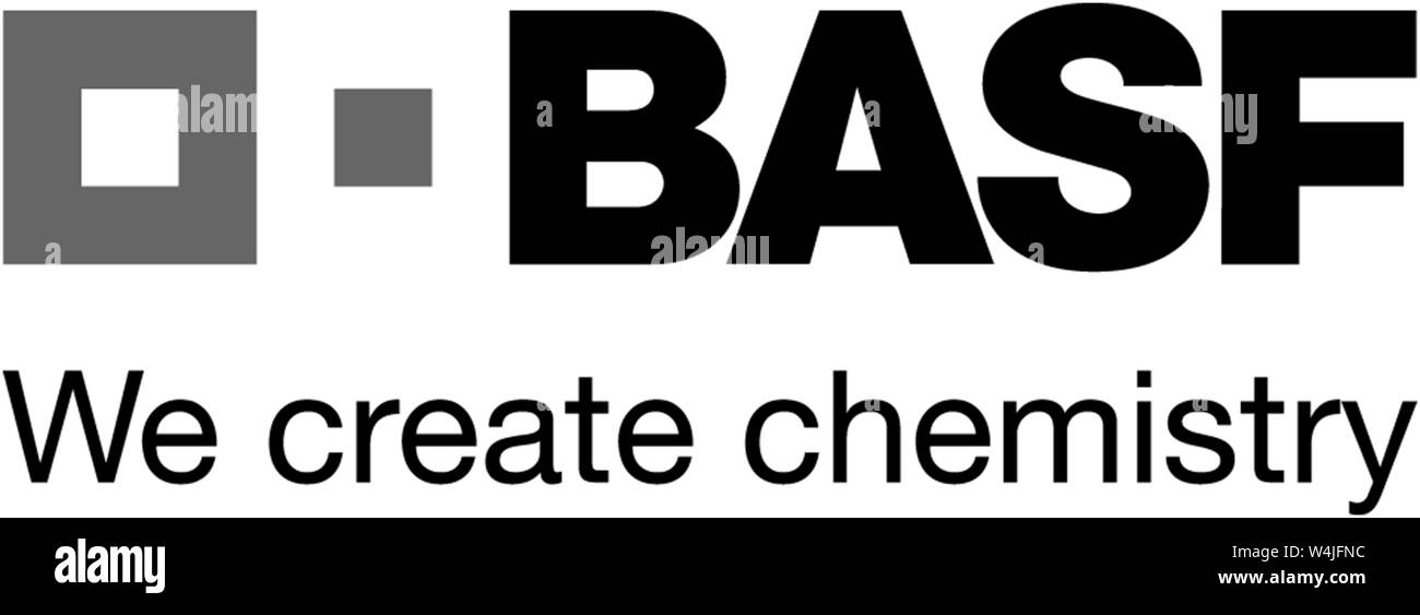 Logo, BASF, chemische Gruppe, Deutschland Stockfoto