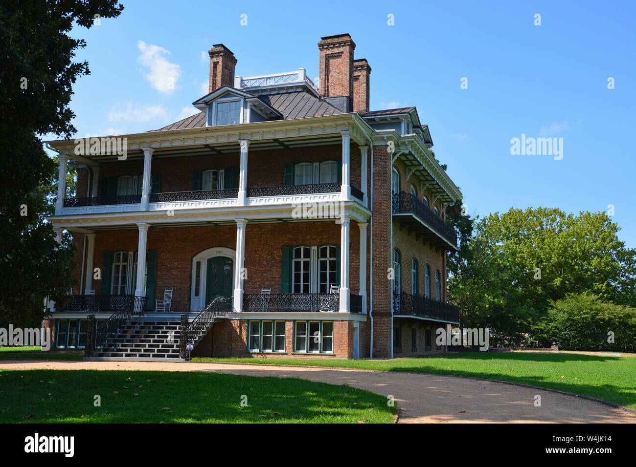 Historisches Antebellum Wessington Haus in Johannesburg North Carolina. Stockfoto