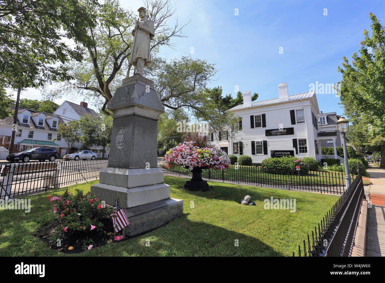 Bürgerkrieg denkmal Sag Harbor Long Island New York Stockfoto